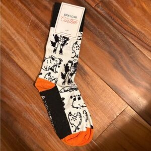 Sock Club Custom Crew Socks Graphic Print Made in USA NWT